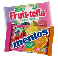 Fruit-tella garden fruits of Mentos rollen